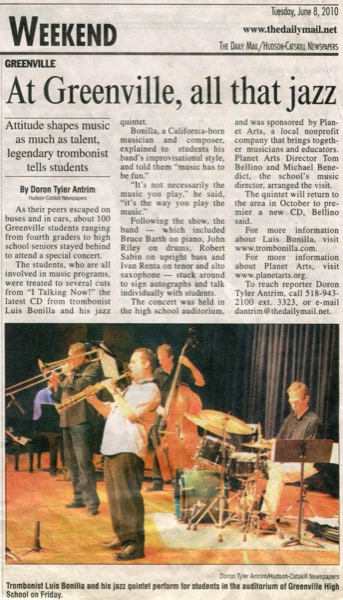 Daily Mail - Greenville Jazz 2010